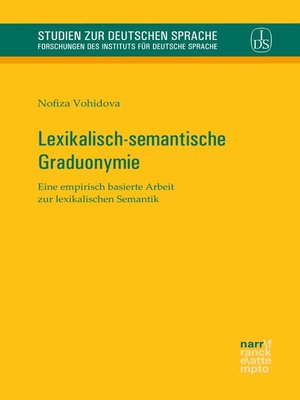 cover image of Lexikalisch-semantische Graduonymie